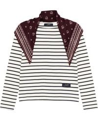 The Seafarer - Striped Bandana-Detail Long-Sleeves T-Shirt - Lyst