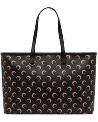 Marine Serre - Moon Canvas Tote Bag - Lyst
