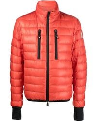 Moncler - Gefütterte Jacke Mit Logo-Patch - Lyst