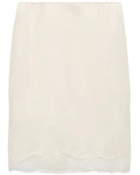 Dorothee Schumacher - Habotai Silk Lace-Trim Skirt - Lyst