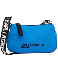 Karl Lagerfeld - Schultertasche mit Logo-Riemen - Lyst