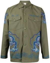 Maharishi - Embroidered Button-up Shirt - Lyst