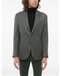 Corneliani - Herringbone Peak-Lapel Blazer - Lyst
