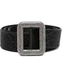 Benedetta Bruzziches - Crystal-Embellished Buckle Belt - Lyst