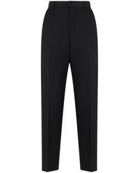 Moschino - Straight-Cut High-Waisted Trousers - Lyst