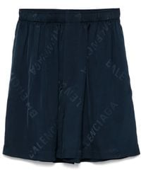 Balenciaga - Logo-Jacquard Shorts - Lyst