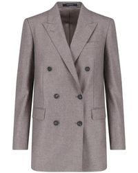 Tagliatore - Blazer Jasmine À Boutonnière Croisée Et Revers Pointus - Lyst