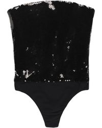 Alexandre Vauthier - Sequin-embellished Strapless Bodysuit - Lyst
