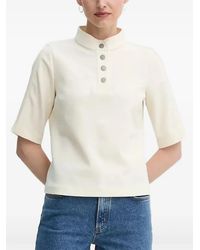 Ba&sh - Mock-Neck Button-Placket Blouse - Lyst