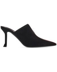 Ferragamo - 85Mm Goat Suede Mules - Lyst
