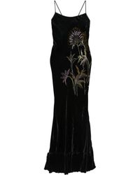 forte_forte - Embroidered Velvet Dress - Lyst