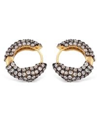 Poche Paris - Harmony Crystal Hoop Earrings - Lyst