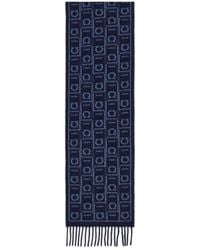 Ferragamo - Écharpe Frangée À Motif Monogrammé - Lyst