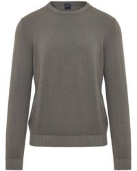 Fedeli - Cotton Crew Neck Jumper - Lyst