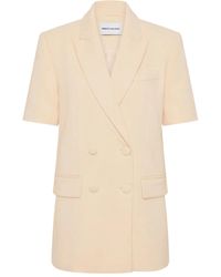 Rebecca Vallance - Short-Sleeve Double-Breasted Blazer - Lyst