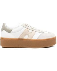 Hogan - Flatform-Sneakers Mit Logo - Lyst
