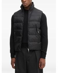 ARMANI EXCHANGE - Logo-Print Quilted Gilet - Lyst