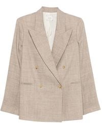 Alysi - Double-Breasted Peak-Lapel Blazer - Lyst