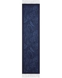 Etro - Wool Jacquard Scarf With Floral Paisley Motif - Lyst