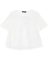 Weekend by Maxmara - アイレット ショートスリーブトップ - Lyst