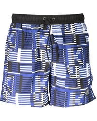 KARL LAGERFELD - Short De Bain À Imprimé Géométrique - Lyst