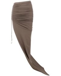 Rick Owens - Draped Drawstring Skirt - Lyst