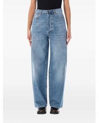 Fortela - Jaron Embroidered-Logo Wide-Leg Jeans - Lyst