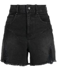 JNBY - Distressed Denim Shorts - Lyst