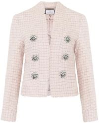Philipp Plein - Veste En Tweed À Ornements En Perles - Lyst