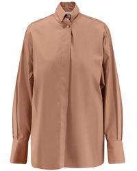 Semicouture - Geknöpftes Hemd mit Cut-Out - Lyst