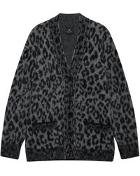 Anine Bing - Banks Leopard-Print Button Cardigan - Lyst