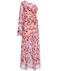 CuAnna - Floral-Print Ruched Dress - Lyst