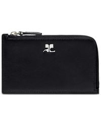 Courreges - Leather Zipped Card Holder - Lyst