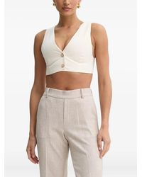 SIMONA CORSELLINI - Top sin mangas con cierre de botón - Lyst