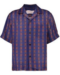 Valentino Garavani - Voyage Imaginaire Bowling Linen Shirt - Lyst