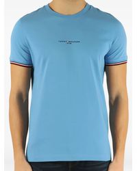 Tommy Hilfiger - Striped-tipping T-shirt - Lyst