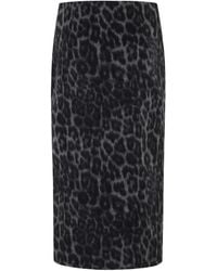 FEDERICA TOSI - Leopard-Print Pencil Skirt - Lyst