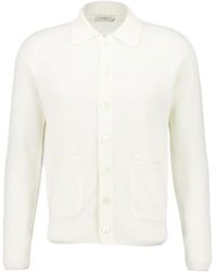 Piacenza Cashmere - Knitted Button-Front Cardigan - Lyst