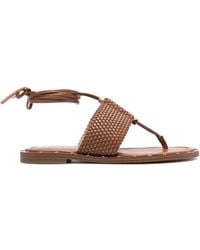 MICHAEL Michael Kors - Interwoven Ankle-strap Sandals - Lyst