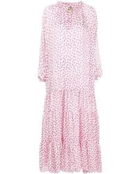 Bambah - Sandra Floral-Print Smocked Kaftan Dress - Lyst