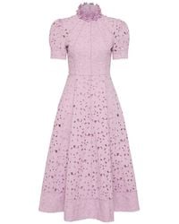 Rebecca Vallance - Kitsu Short-Sleeve Midi Dress - Lyst