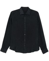 120% Lino - Long-Sleeve Button-Up Shirt - Lyst