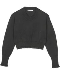 Cecilie Bahnsen - Cbdaphne V-Neck Ribbed Jumper - Lyst