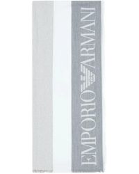 Emporio Armani - Striped Stole - Lyst