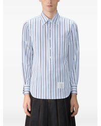 Thom Browne - Striped Poplin Armband Popover Armband Shirt - Lyst