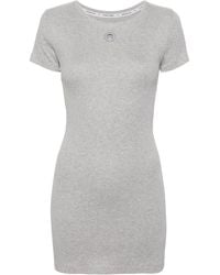 Marine Serre - Organic-cotton T-shirt Dress - Lyst