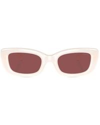 COACH - Logo-Plaque Rectangle-Frame Sunglasses - Lyst