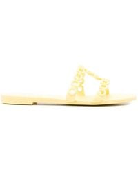 Aquazzura - Infinity Chain Jelly Sandal Flat - Lyst