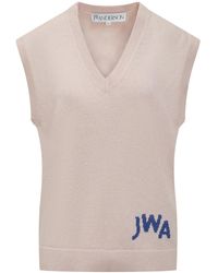 JW Anderson - Chaleco Con Logo En Intarsia - Lyst