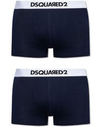 DSquared² - Boxers en coton à taille logo (lot de deux) - Lyst